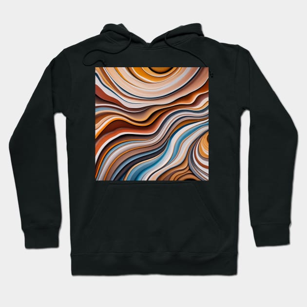 Abstract fluid art Hoodie by IOANNISSKEVAS